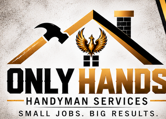 Only Hands phoenix and roof logo — Small Jobs. Big Results.