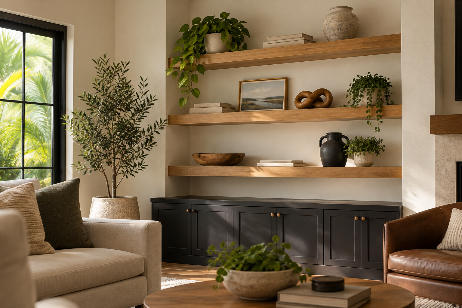 AI-generated illustration of shelving & home improvements